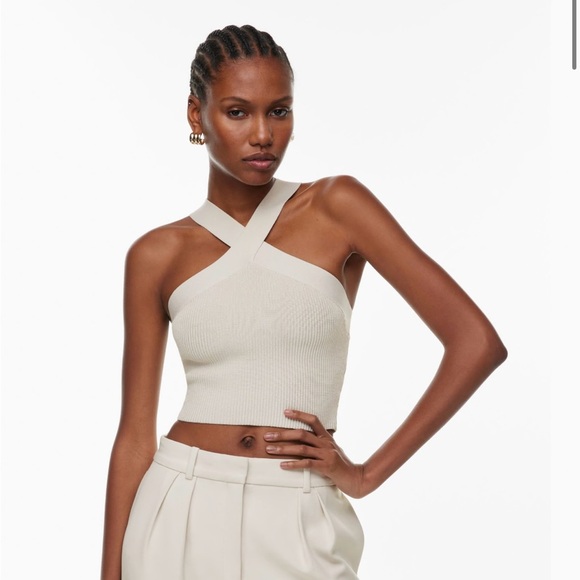 Aritzia Babaton Sculpt Knit Criss Cross Tank - Picture 2 of 3